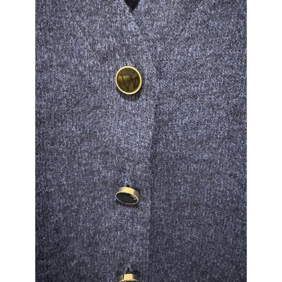 BREA CANYON Womens Cardigan Navy Sweater LARGE - Picture 6 of 6